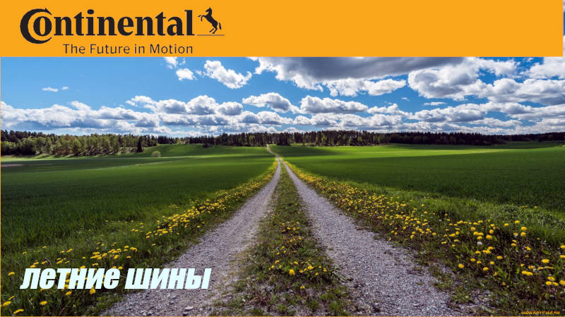Летние шины Continental