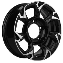 Диск литой Khomen Wheels KHW1505 (Lada Niva 4x4) 5.5J 15 5*139.7 D98.5 ET5 Black-FP 