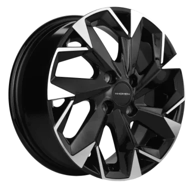 Диск литой Khomen Wheels KHW1508 6J 15 4*98 D58.6 ET35 Black-FP 