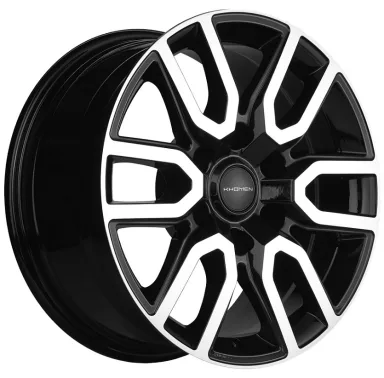 Диск литой Khomen Wheels KHW1723 (Toyota LC PRADO/Lexus GX)  8.00J 17 6*139.7 D106.1 ET25 Black-FP 
