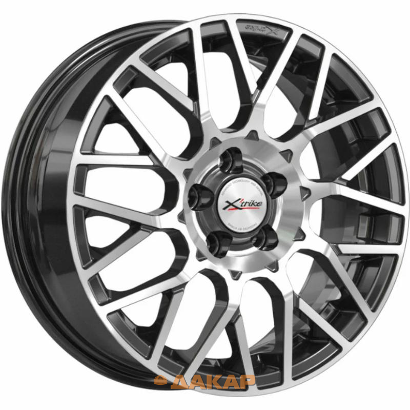 диски X'trike X-132 6x15 4*100 ET37 DIA60.1 BKFP Литой
