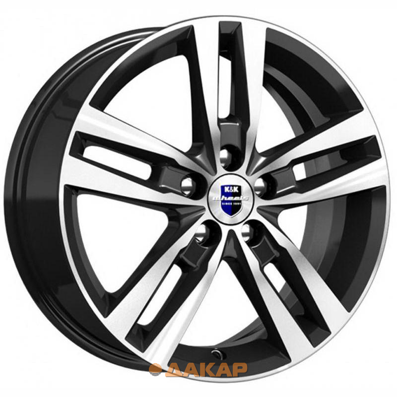 диски K&K Rassvet 6.5x16 5*108 ET50 DIA63.3 Алмаз черный Литой