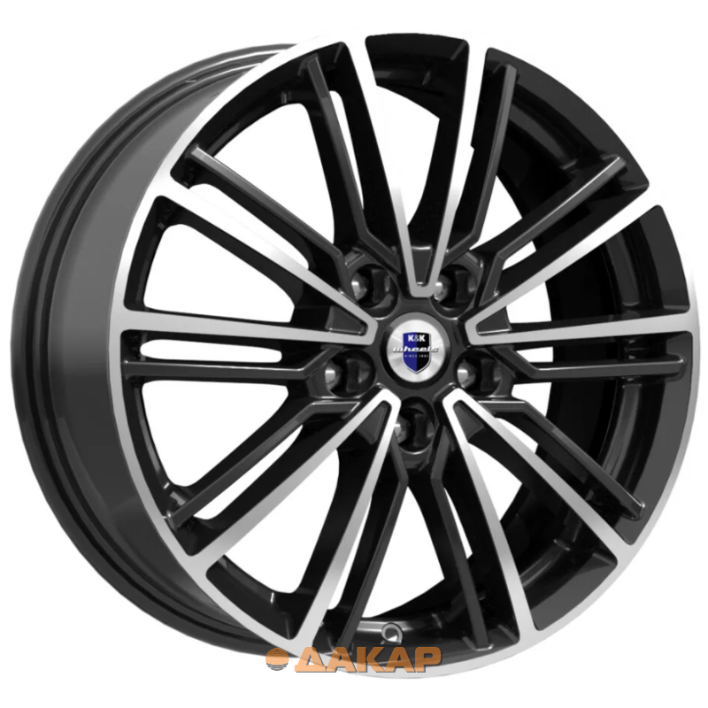 диски K&K Эрфурт 7x17 5*105 ET40 DIA56.6 Алмаз черный Литой