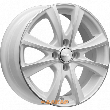 диски Скад Мальта 5.5x14 4*100 ET43 DIA60.1 Алмаз белый Литой