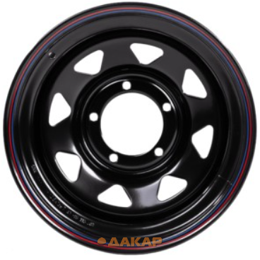 диски Off Road Wheels Renault Duster 7x16 5*114.3 ET20 DIA84.1 Black Штампованный