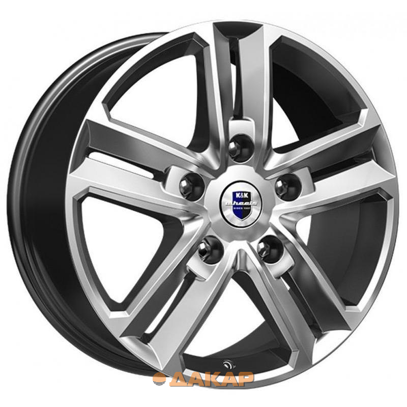 диски K&K Backfire 8x18 5*120 ET45 DIA72.6 Дарк платинум Литой