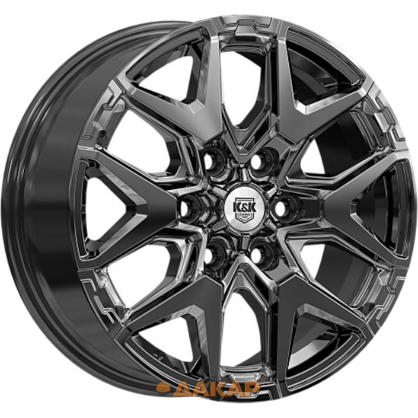диски K&K Гангут 7.5x18 6*139.7 ET50 DIA92.5 Черный Литой