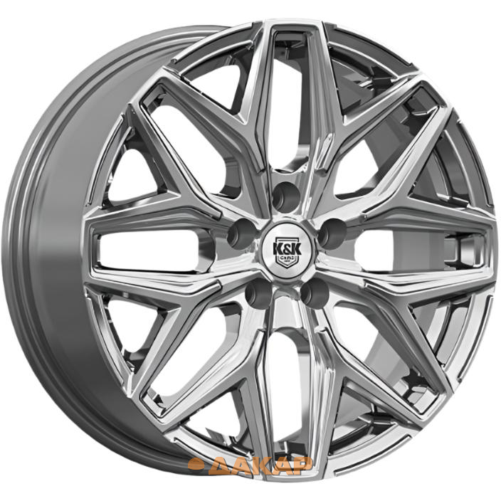 диски K&K Ариус 7x17 5*112 ET38 DIA66.6 Дарк платинум Литой