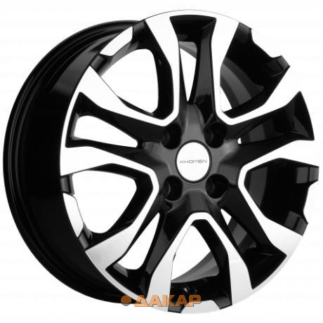 диски Khomen KHW 1503 6x15 4*100 ET39 DIA56.6 Black-FP Литой