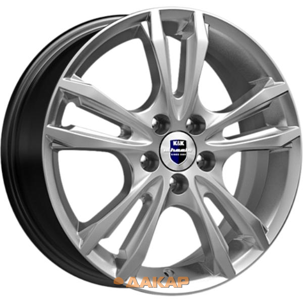 диски K&K Samara 6x16 4*100 ET40 DIA67.1 Elite silver Литой