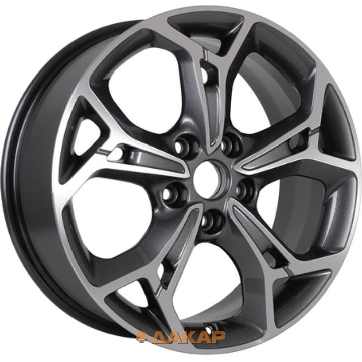 диски Khomen KHW 1702 7x17 5*110 ET46 DIA63.3 Gray-FP Литой