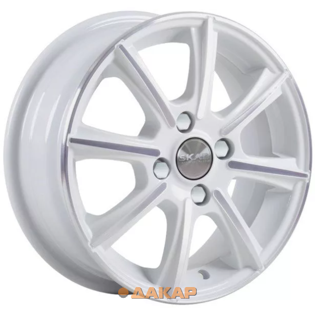 диски Скад Монако 5.5x14 4*100 ET46 DIA54.1 Алмаз белый Литой