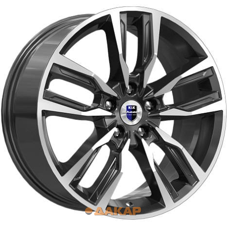 диски K&K Борэй 8x18 5*112 ET25 DIA66.6 Алмаз черный Литой
