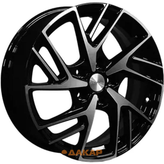 диски Khomen KHW 1722 6.5x17 5*114.3 ET46 DIA67.1 Black-FP Литой