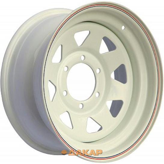 диски Off Road Wheels NIVA 7x16 5*139.7 ET25 DIA98.5 White Штампованный