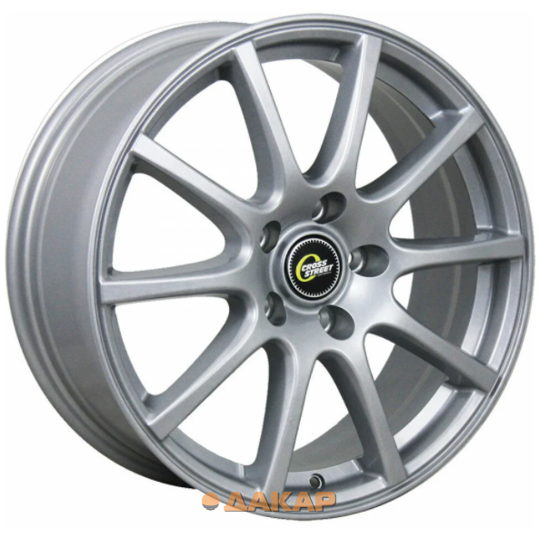 диски Cross Street CR-16 7x17 5*114.3 ET45 DIA67.1 Silver Литой