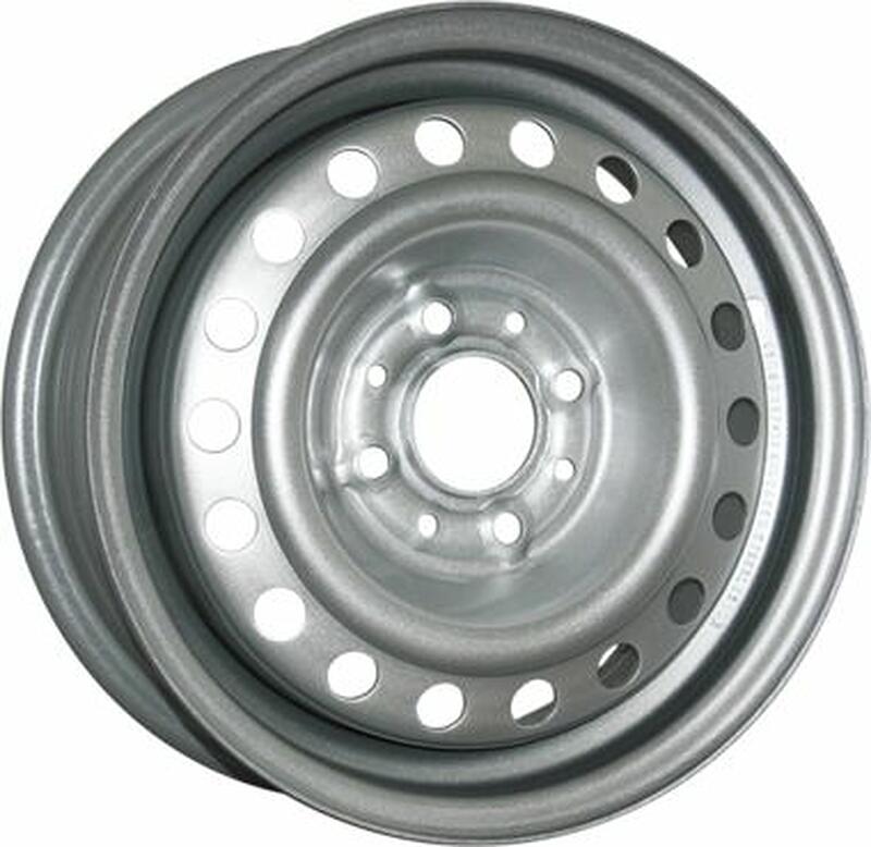 диски Trebl 53A49A 5.5x14 4*100 ET49 DIA56.6 Silver Штампованный