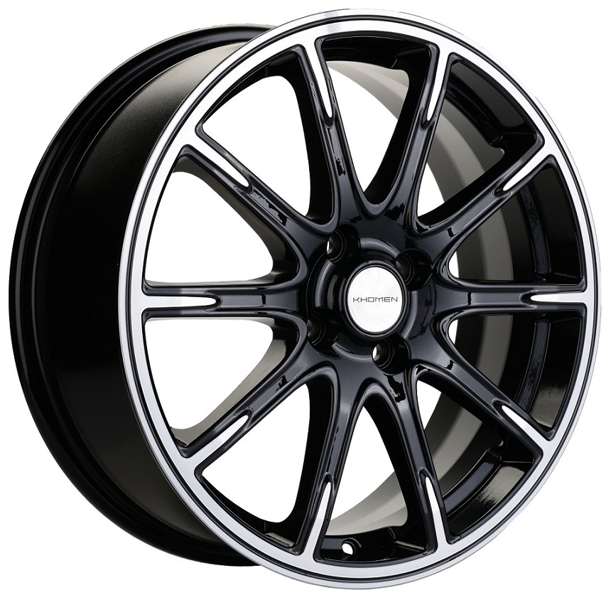 диски Диск литой Khomen Wheels KHW-1707 (Lada Granta) BLACK-FP 6.5j-17 4x98 ET38 DIA58.6