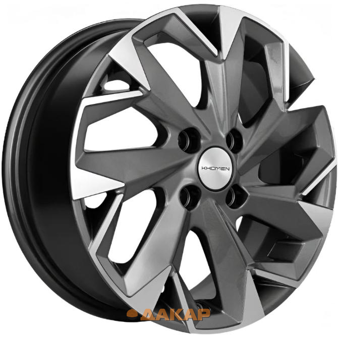 диски Khomen KHW 1402 5.5x14 4*100 ET43 DIA60.1 Gray-FP Литой