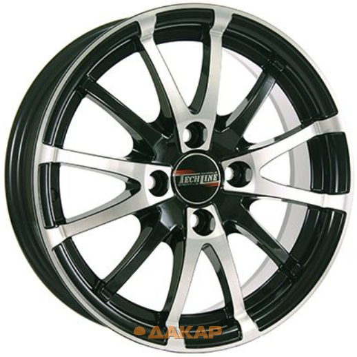 диски Tech Line 420 5.5x14 4*100 ET43 DIA60.1 BFP Литой