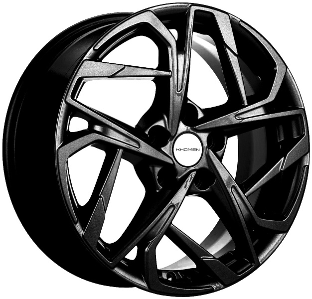 диски Khomen KHW 1716 7x17 5*110 ET40 DIA67.1 Black Литой