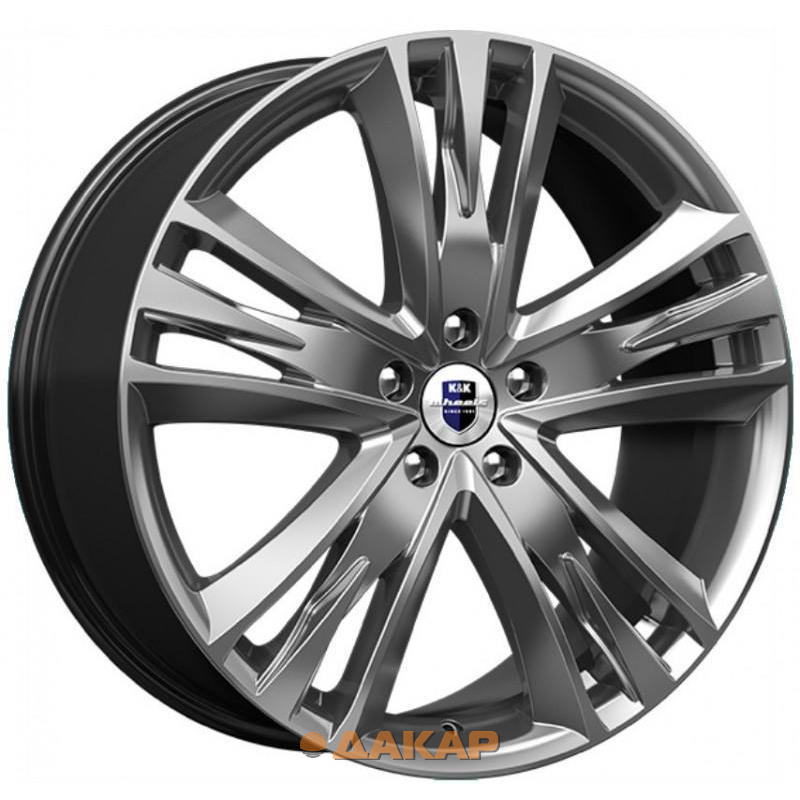 диски K&K Атлас 8.5x20 5*114.3 ET40 DIA66.6 Дарк платинум Литой