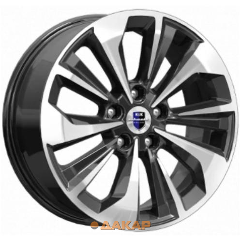 диски K&K Авиор 7x17 5*112 ET45 DIA57.1 Алмаз черный Литой