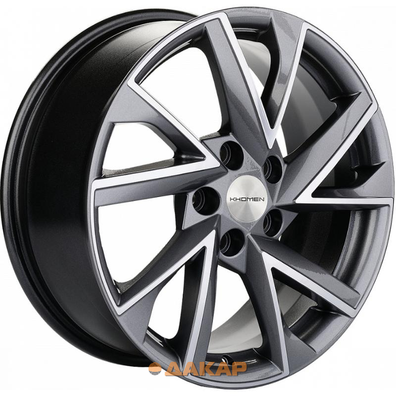 диски Khomen KHW 1714 7x17 5*114.3 ET45 DIA67.1 Gray-FP Литой