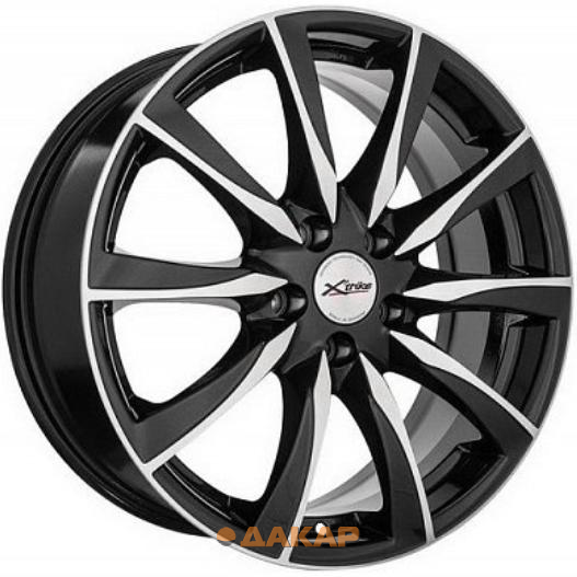диски X'trike X-120 7x17 5*114.3 ET40 DIA64.1 BKFP Литой
