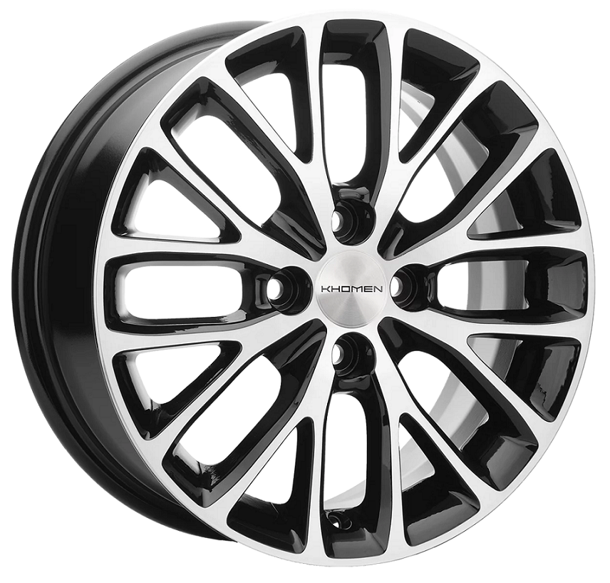 диски Диск литой Khomen Wheels KHW-1506 (Rio I) Black-FP 6j-15 4*100 et48 dia54.1