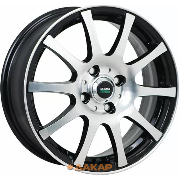 диски Megami MGM-2 5.5x14 4*100 ET35 DIA67.1 BKF Литой