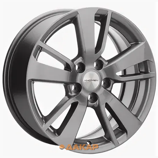 диски Khomen KHW 1704 7x17 5*114.3 ET43.5 DIA67.1 Gray-FP Литой