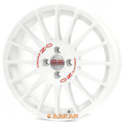 диски OZ Superturismo WRC 7x17 5*114.3 ET45 DIA75.1 White Red Lettering Литой