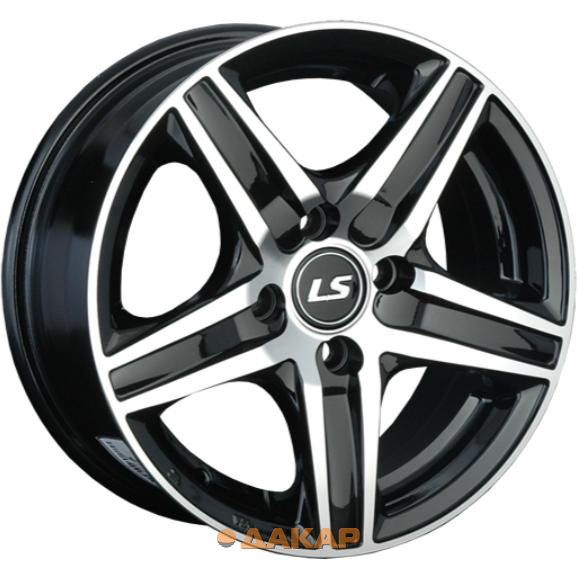 диски LS 321 6.5x15 4*108 ET27 DIA65.1 BKF Литой