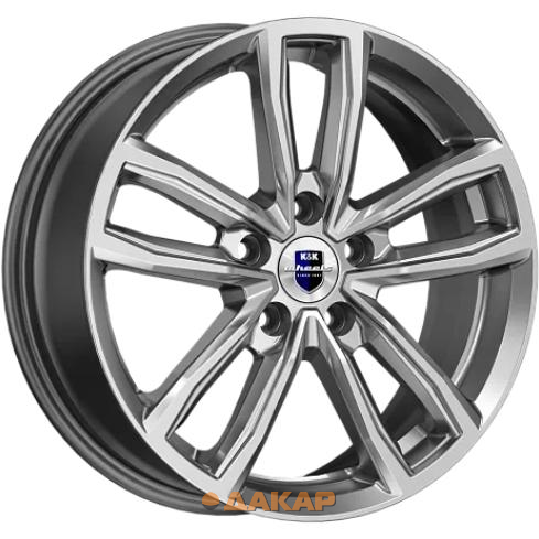 диски K&K Каланг 6.5x17 5*114.3 ET45 DIA66.1 Дарк платинум Литой