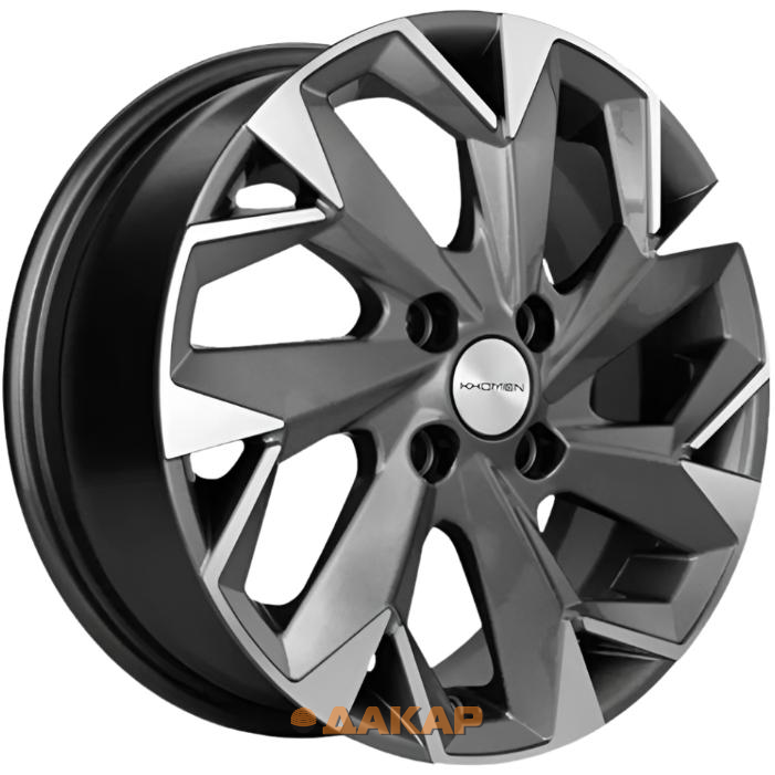 диски Khomen KHW 1508 6x15 4*100 ET50 DIA60.1 Gray-FP Литой