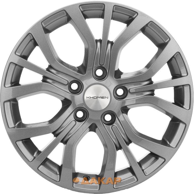 диски Khomen KHW 1608 6.5x16 5*112 ET40 DIA66.6 Gray Литой