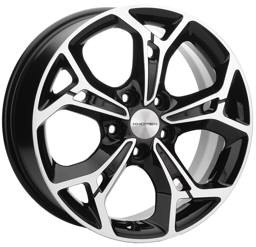 диски Khomen KHW 1702 7x17 5*110 ET46 DIA63.3 Black-FP Литой