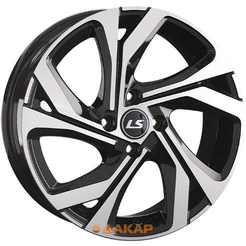 диски LS 1307 6.5x16 4*100 ET40 DIA60.1 BKF Литой