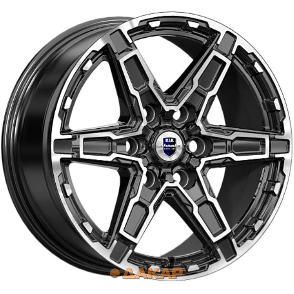 диски K&K Дистрикт 8x18 6*114.3 ET42 DIA66.1 Алмаз черный Литой