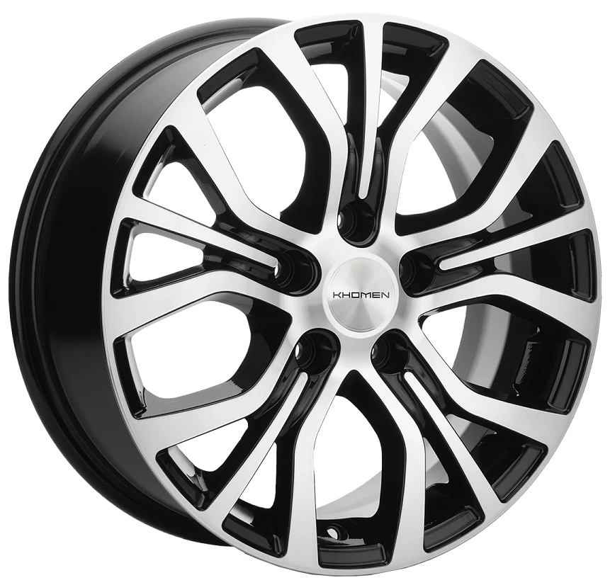 диски Диск литой Khomen Wheels KHW-1608 BLACK-FP 6.5j-16 5x114.3 ET38 DIA67.1