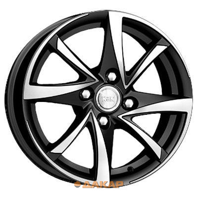 диски K&K Игуана 6.5x16 5*105 ET38 DIA56.6 Алмаз черный Литой