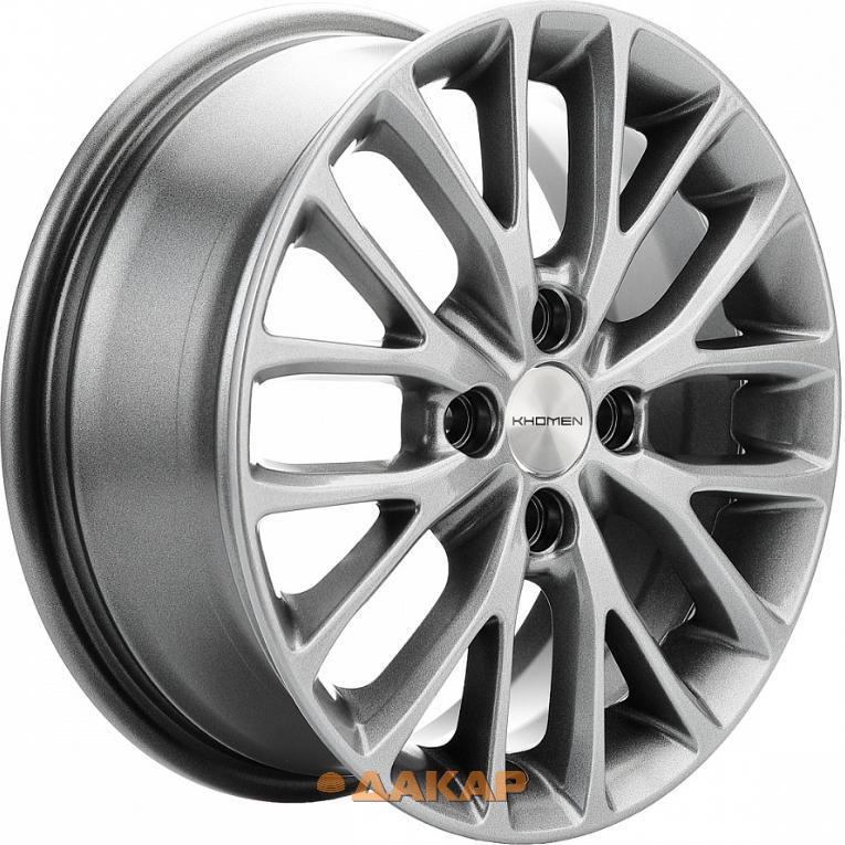 диски Khomen KHW 1506 6x15 4*100 ET50 DIA60.1 G-Silver Литой