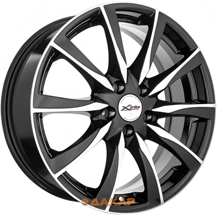 диски X'trike X-120 7x17 5*114.3 ET45 DIA67.1 BKM/FP Литой