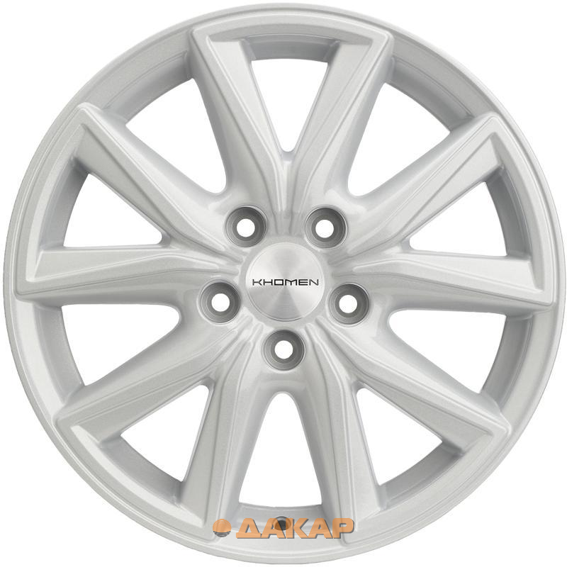 диски Khomen KHW 1706 7x17 5*114.3 ET50 DIA67.1 F-Silver Литой