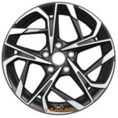 диски Khomen KHW 1716 7x17 5*114.3 ET40 DIA57.1 Black-FP Литой