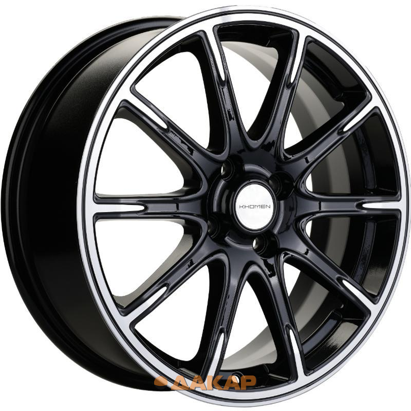 диски Khomen KHW 1707 6.5x17 4*100 ET50 DIA60.1 Black-FP Литой