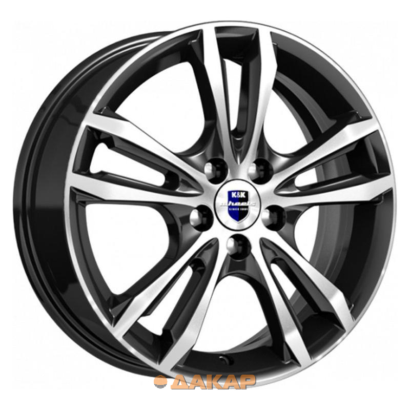 диски K&K Samara 6x16 4*100 ET49 DIA54.1 Алмаз черный SK Литой