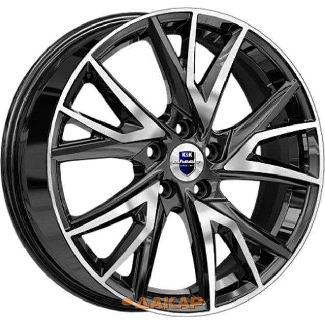 диски K&K Кайлас 6.5x18 5*108 ET52 DIA60.1 Алмаз черный Литой