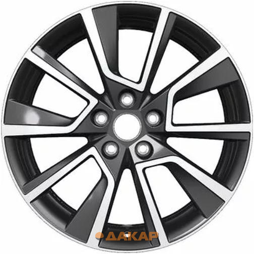 диски Khomen KHW 1802 7x18 5*114.3 ET40 DIA66.6 Black-FP Литой